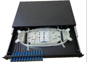 China MTP Sliding FTTH Fiber Optic Patch Panel 1U 19'' Rack Mount wholesale
