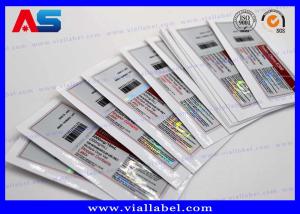 China Peptide Bottle Labels Of 10ml Glass Bottles, Medical Private Hologram Labels Printing wholesale