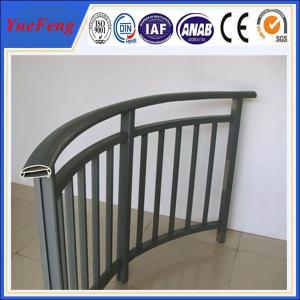 China aluminum handrail for stairs/ aluminum balcony railing/ aluminum handrail brushed factory wholesale
