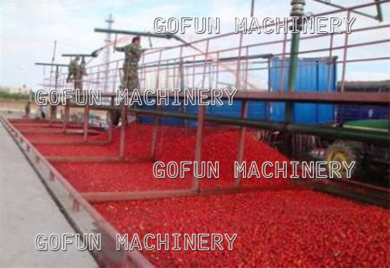 SUS304 Tomato Sauce Processing Line 1470r/Min Crushing
