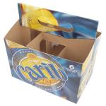Recyclable Embossing Beer Bottle Paper Box With BC Flute Corrugated Pallet