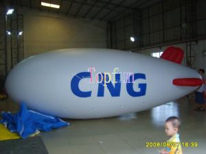 China Inflatable Advertising Balloon 6 Meters Long Inflatable Helium Blimp 0.2mm PVC wholesale