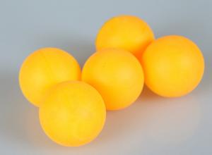 China Celluloid Professional Ping Pong Balls Standard Size 40mm Yellow For Family Recreation on sale