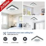 20in DC Silent Motor Bedroom Ceiling Fan With LED Light