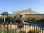 Steel Tensile Shade Structures PVDF Membrane Sun Shade Exterior Park stable