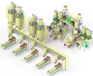 China Fully Automatic Powder Mixing Weighing Conveying System For PVC Pipe Extrusion wholesale