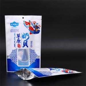 Bottom Cello Stand Up Plastic Ziplock Bags Food Packaging​ Bags With Clear Window