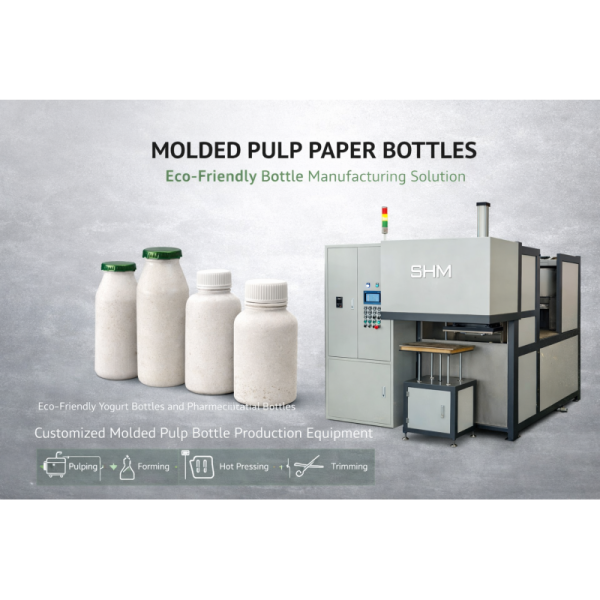 Paper Bottle Making Machine Molded Pulp Bottle Production Line