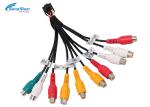 Vehicle Audio Cable Cord RCA CD Car Wire Harness 7/0.127 Bare Copper RCA Male