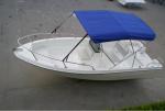 Deep Sea Fishing Boats Move Smoothly , 5m Long 4 Man Pontoon Boat For Fishing