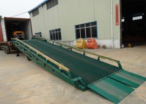 China 10 Ton - 15 Ton Portable Steel Loading Dock Ramps With Solid Tyres wholesale