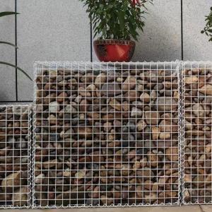 China 2.0mm-4.0mm Wire Gauge Galvanized Welded PVC Coated Rock Gabion Basket for Landscaping wholesale