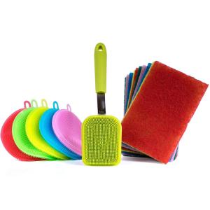 China Multipurpose Dish Wash Scrubber , Long Life Span Dish Scrubber With Handle wholesale
