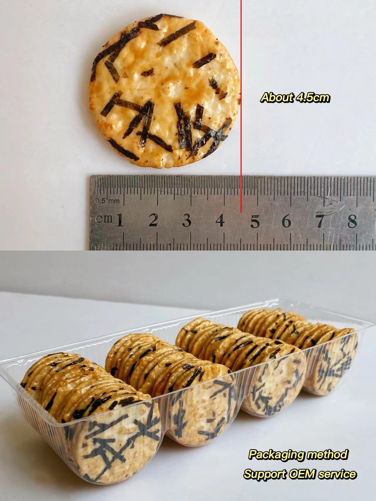 Pizza Flavor Seaweed Rice Crackers Delicious Healthy Whole Grain Rice Cakes