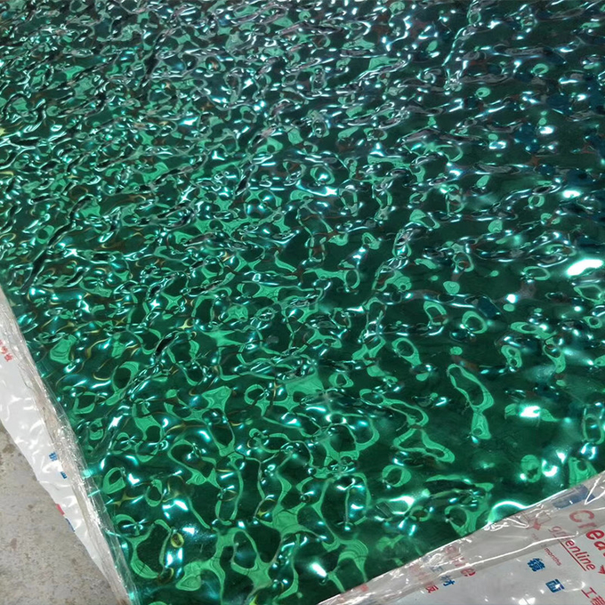 Factory Price 201 304 316 Stamped Finish Water Ripple Stainless Steel Sheet For Ceiling Panel and Wall Cladding