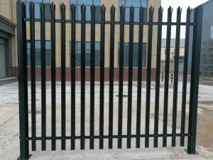 China Customized heavy duty palisade fence panels D pale bend head palisade fencing wholesale