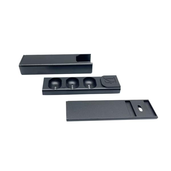 Customized CNC Assembly Accessories Powder Coating Anodizing Slideable Aluminum Pillbox High Level CNC Part