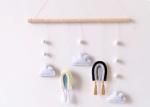 Simple Type Felt Fabric Crafts Wooden Support Hanging Decoration Pendent