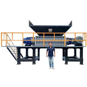 China 3300KG Stainless Steel Customized Capacity Mini Double Shaft Shredder for Plastic Waste wholesale