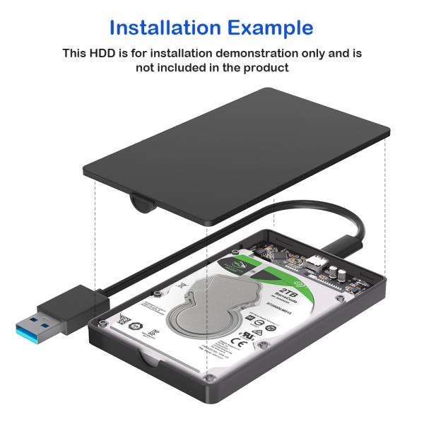 Transparent Style mSATA Adapter with Private Mold and LED Pilot Lamp
