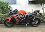 Digital Speedmeter Orange Black Street Sport Motorcycles Mufler Stainless Steel