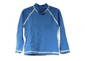 China Blue Swim Rash Guard UPF 50+ , Customized Size Rashguard Bathing Suit  on sale