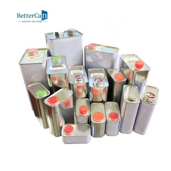 ISO9001 Custom Engine Oil Tin Empty Square Paint Cans 1 Liter