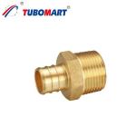 Corrosion Resistance Pex Pipe Crimp Fittings 1/2 Inch Plumbing Crimp Connectors