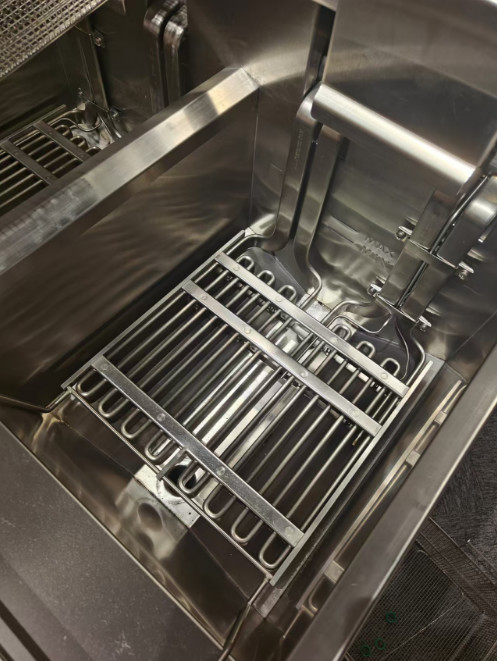 Digital Computer Panel Auto Lift Two Pots Four Baskets Electric Open Chips Fryer