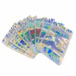 Glossy Holographic Laser Film Food Packing Pouches With Zipper