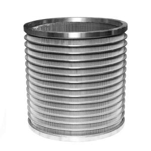 China Stainless Steel Wedge Wire Slotted Paper Making Pressure Screen Basket wholesale