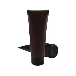 China Cosmetic Packaging Tubes Sample Face Wash Lotion Tube Manufacturer squeeze pe Plastic black Tube 30g40g60g80g100g120g wholesale