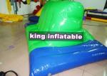 Green And Blue Inflatable Water Toys PVC Inflatable Side Horse For Water Parks