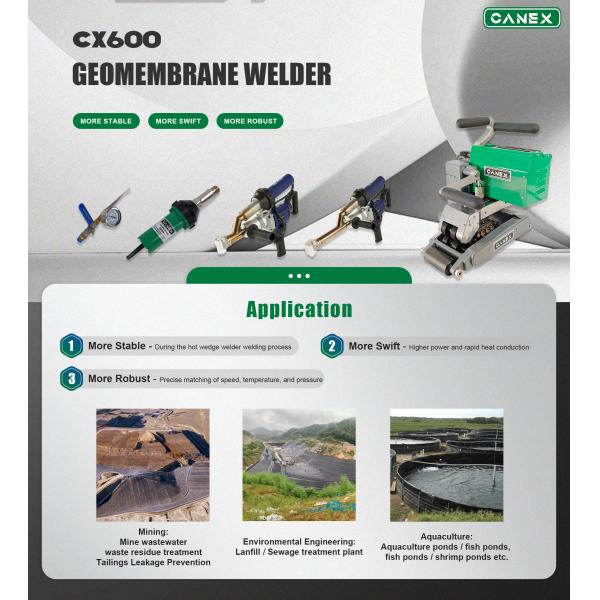 Full Power Geomembrane Welding Machine CX600 Overlap Welder