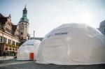 20m Igloo Geodesic Dome Pvc Yurt Lightweight 4 Season Tent With Steel Frame