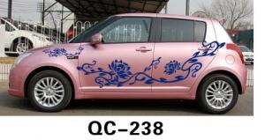 China Nontoxic Car Body Sticker QC-238L / Novelty Car Decoration wholesale