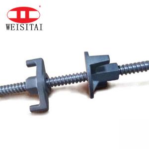China Hot Rolled Metal Scaffolding Parts Threaded 45# Steel Concrete Tie Rod on sale