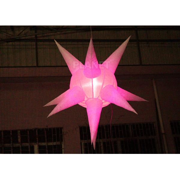 Exquisite Led Inflatable Star 190 T White Polyester CE / UL Approved