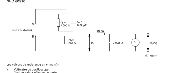 IEC 62368-1 Test Equipment Clause 5.2.2.2 Touch Current Measuring Circuit