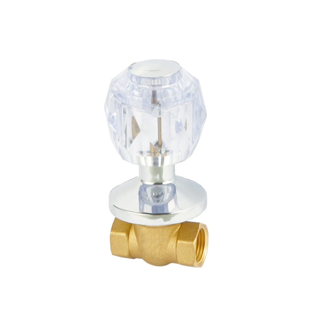 Normal Temperature Forged Brass stop water valve With Zinc Handle