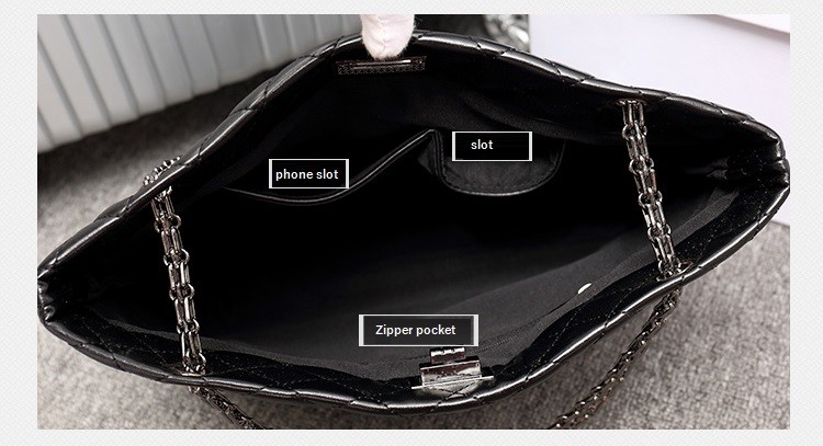 ODM Polyester Lining Shoulder Polyurethane Tote Bag With Hasp