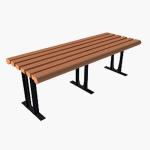 Outdoor WPC Bench Wood-Plastic Composite WPC Garden Bench Easy Installation
