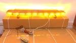 Amber 3W Led warning lightbar , Roterande varningsljus，led majakkapaneeli גשר תא