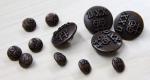 Embossed Logo Custom Clothing Buttons Brass Reusable / Washable