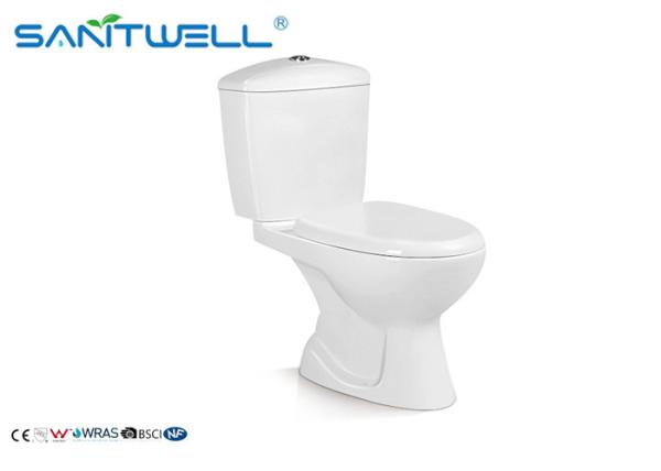 Dual Flush Sanitary Ware Ceramic Toilet White Bathroom Washdown With Slow Close
