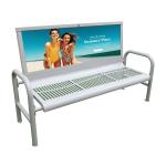 Modern ISO18000 Certificate 170cm Steel Garden Benches