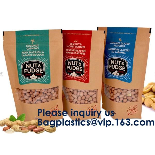 Custom Print Biodegradable Foil Packaging Soft Zipper Stand Up Bottom Gusset Plastic Drinking Pouches Bags With Straws