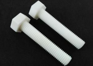 China Metric Hardware Nuts Bolts White PP M10 Hex Bolt DIN 933 Full Threads wholesale