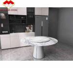 Polished Fragrant Snow Plum Stone Marble Bathtub Cut-to-Size for Living Room