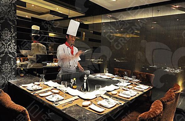 Teppanyaki Customize Commercial Buffet Equipment LPG Rectangle Teppanyaki Grill